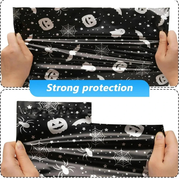 Halloween Poly Mailer 10x13 Inch 100 Pcs, Waterproof and Tear-Resistant Shipping - Picture 4 of 7